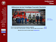Tablet Screenshot of feuerwehr-raunheim.de